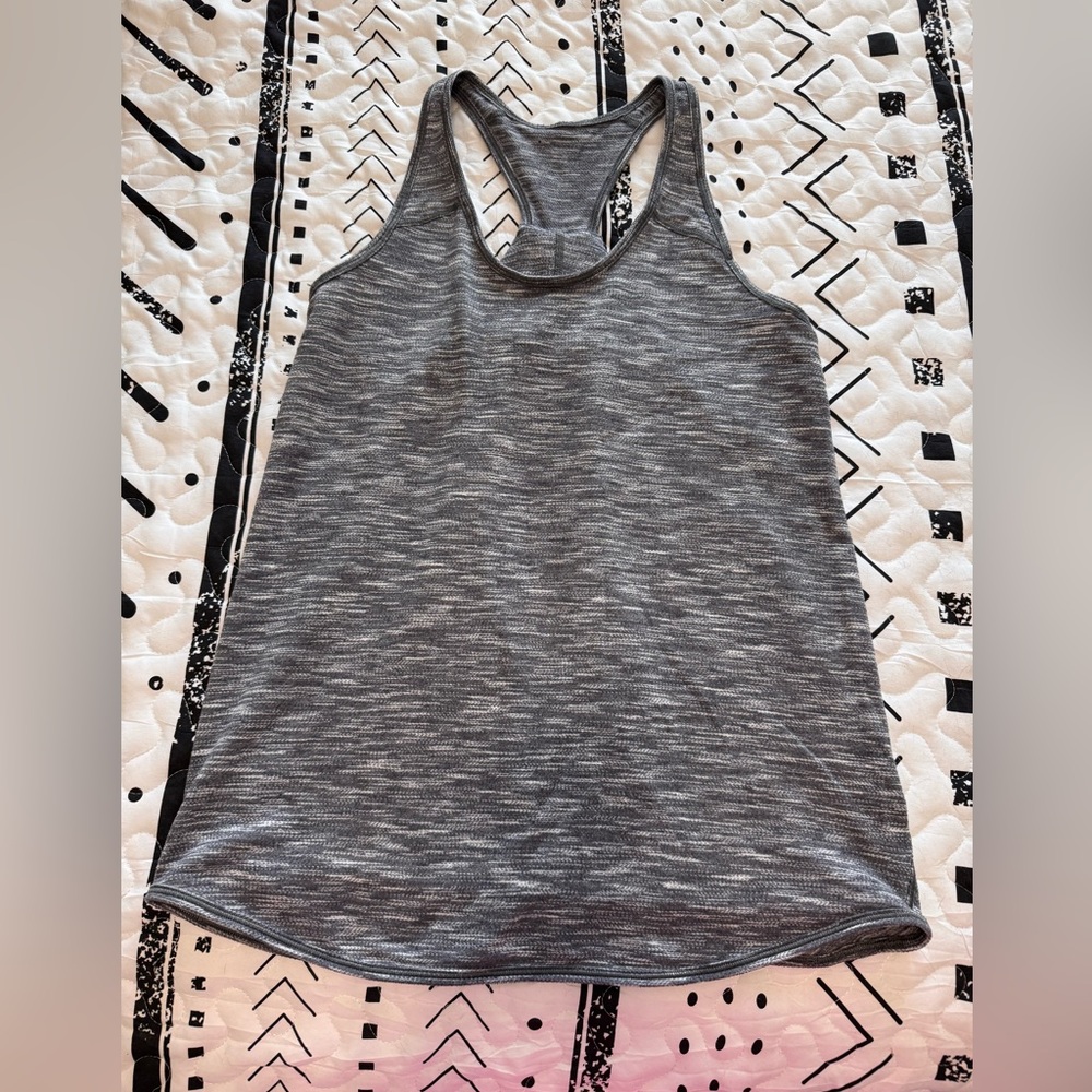 Lululemon Gray Heathered Racerback Tank Top